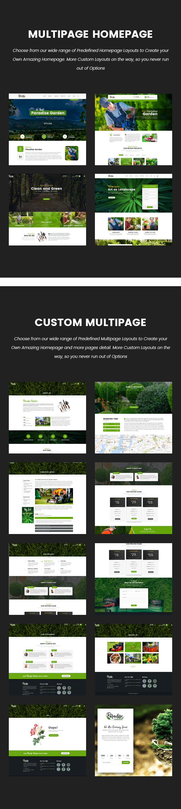 Paradise Garden - Gardening and Landscaping HTML Template
